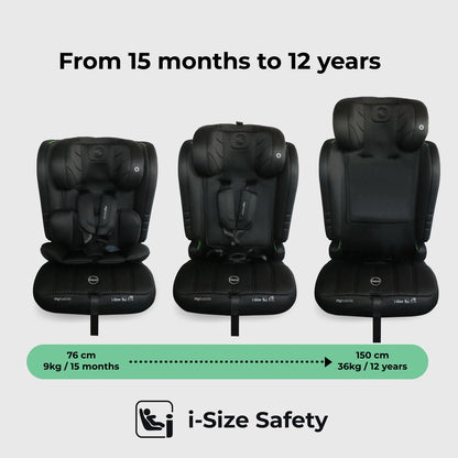 My Babiie MBCS50 Toddler to Booster R129 Car Seat - Black
