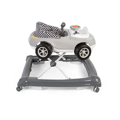 Baby Go Round Race Sporty Car Electronic Walker - Grey