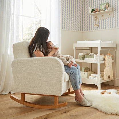 Etta Boucle Nursing Chair - Off White
