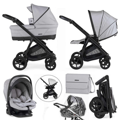 Bebecar Bib Trio - Light Grey
