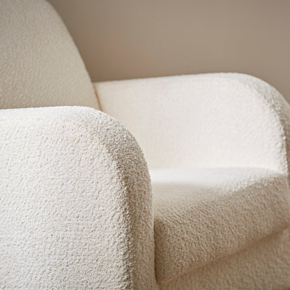 Etta Boucle Nursing Chair - Off White