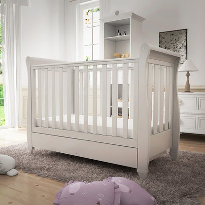 Babymore Eva Sleigh Drop Side Cot Bed