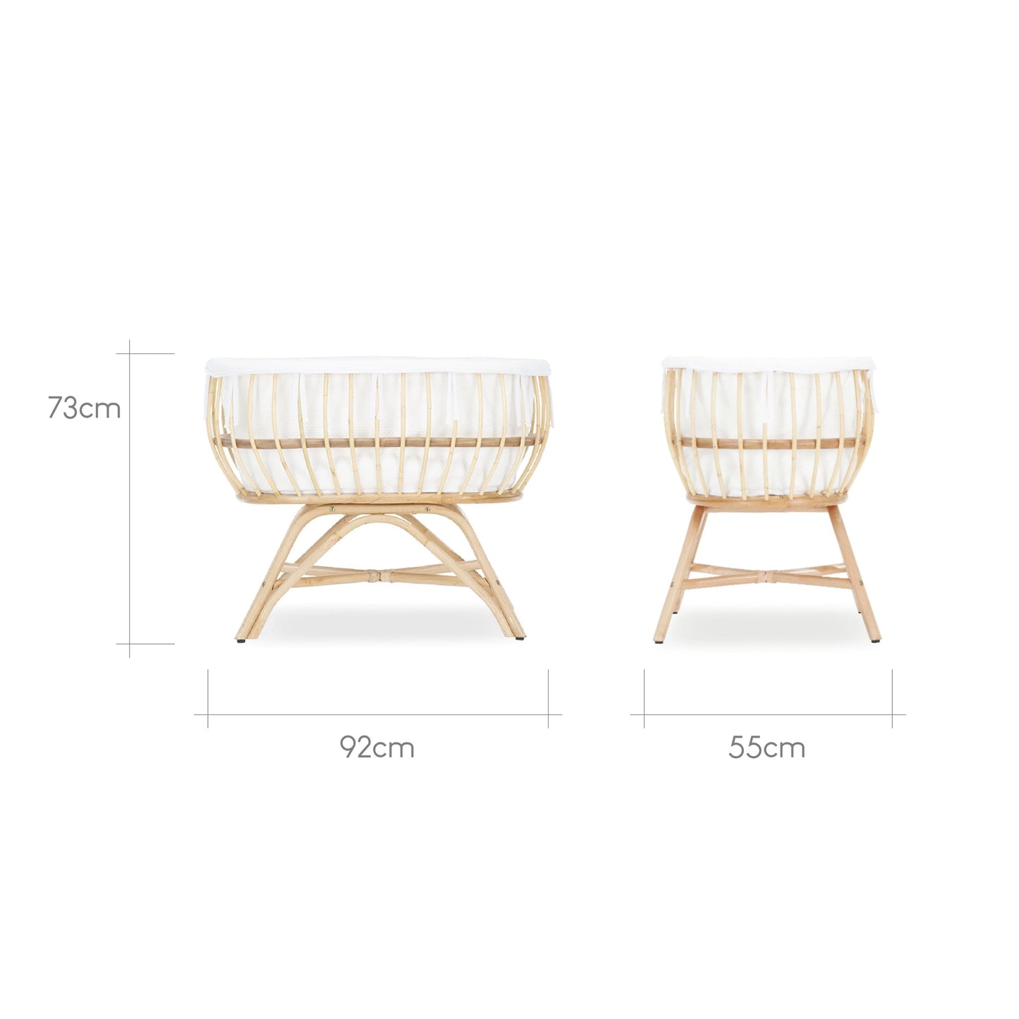 Aria 3 Piece Nursery Furniture Set - Rattan