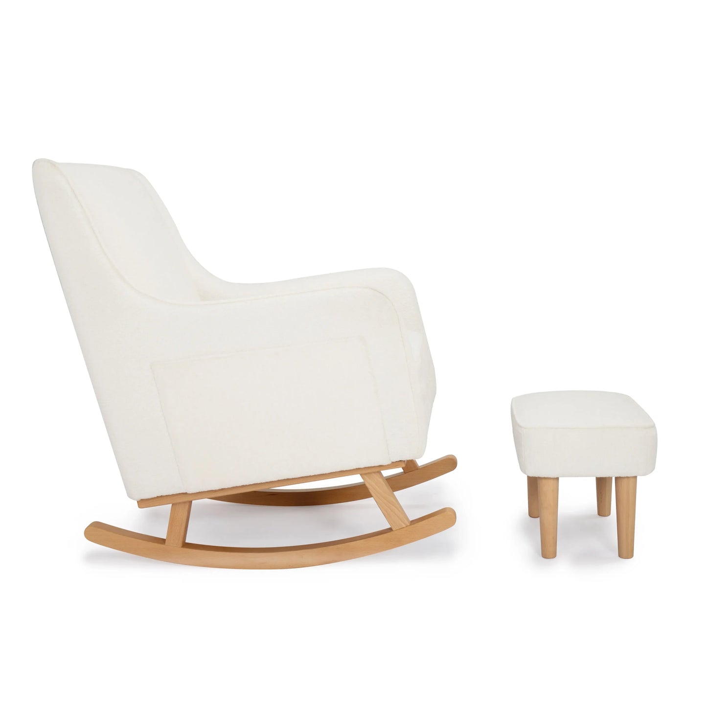 Babymore Ida Nursing Chair with Footstool – Bouclé