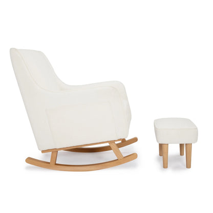 Babymore Ida Nursing Chair with Footstool – Bouclé