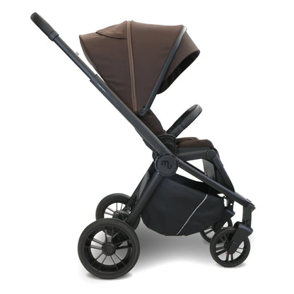My Babiie MB450i 3-in-1 Travel System with Rotating Car Seat + Base - Chocolate
