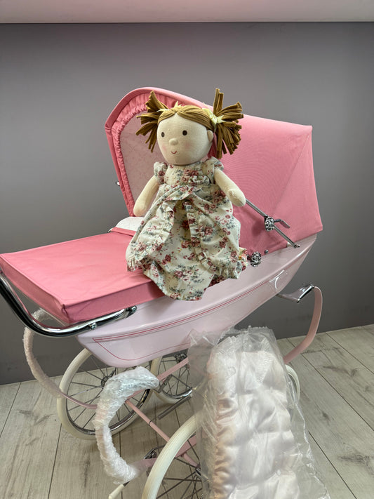 Silver Cross Oberon Dolls Pram & Doll - Pink