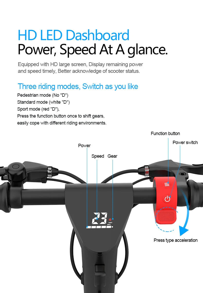 Neo Outlaw X9 Electric Scooter 70km Range 550w 48V 10" Tyre