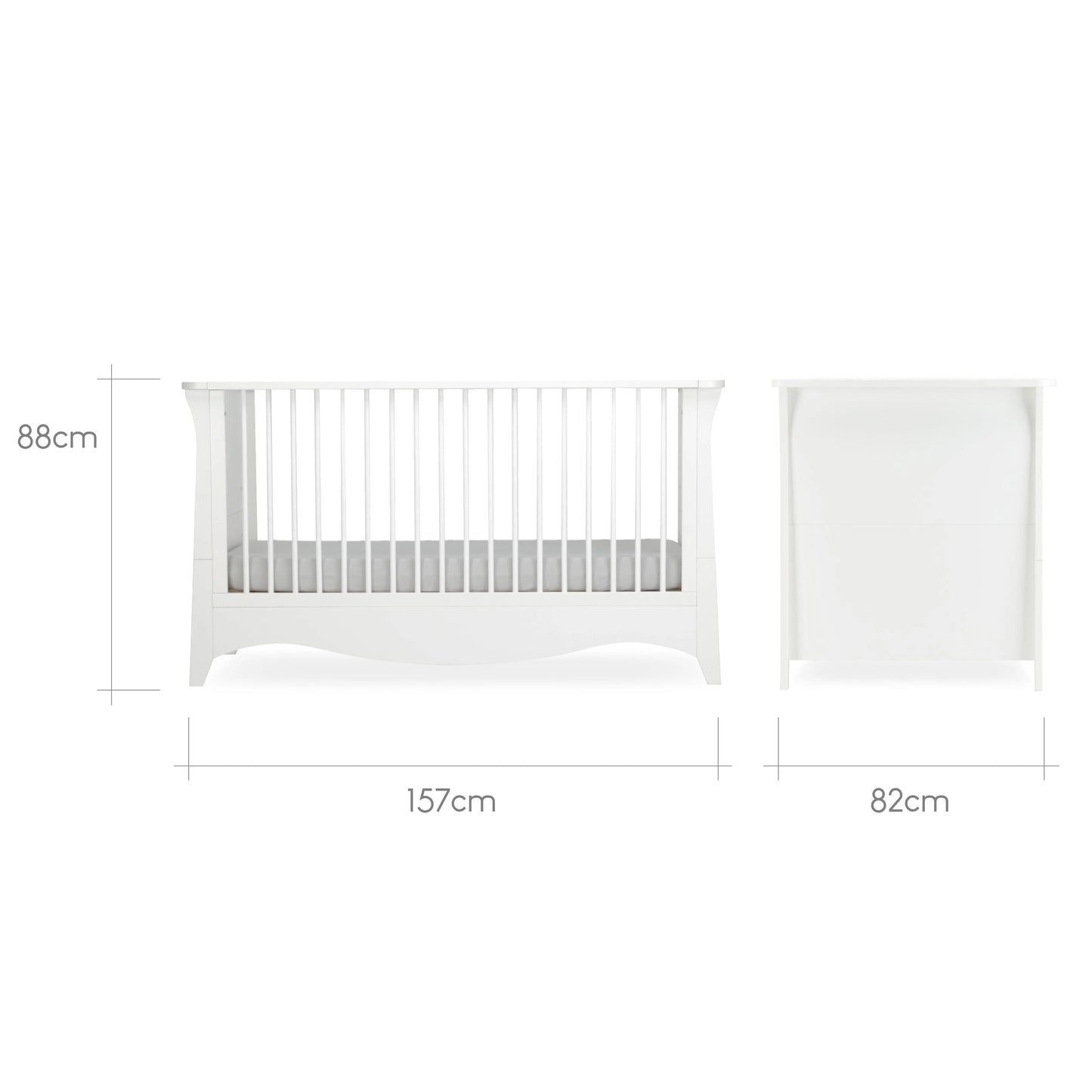 Clara 3 Piece Nursery Furniture Set - White