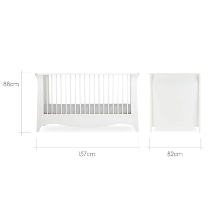 Clara 3 Piece Nursery Furniture Set - White