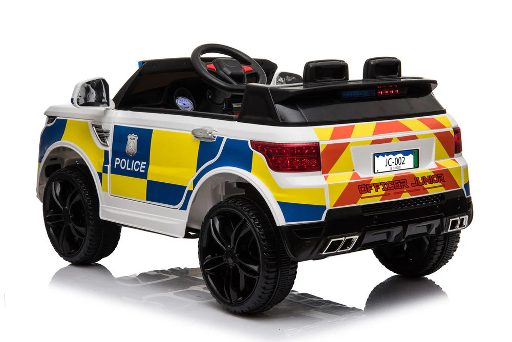 Kids Police 4×4 SUV 12v Electric Ride-on Car with Leather Seat