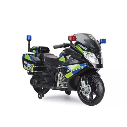 Ride On Electric Police Bike 12v with Loud Speaker