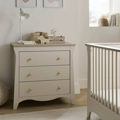 Clara 3 Piece Nursery Furniture Set - Cashmere & Ash