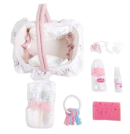 Antonio Juan Dolls Layette Basket - Unicorns