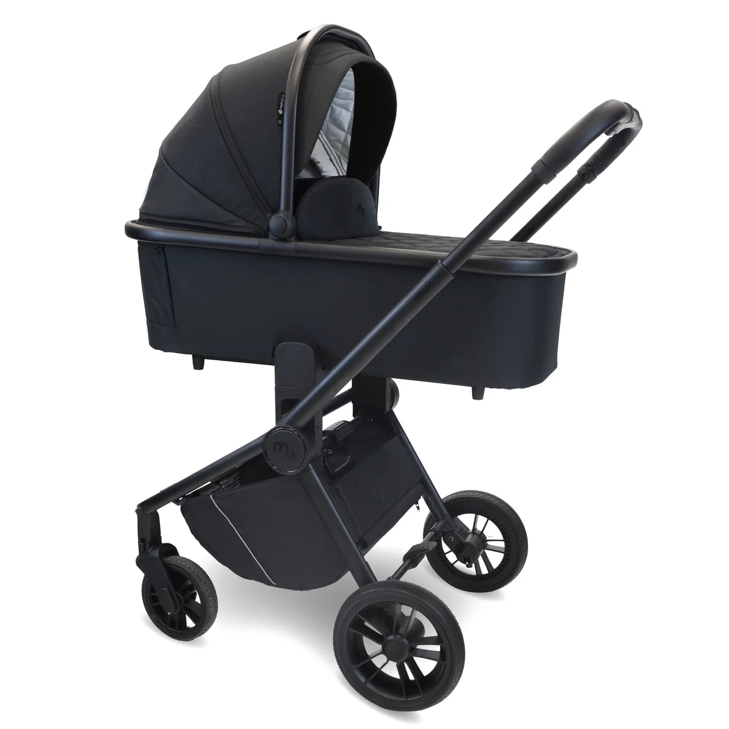 My Babiie MB450i 3-in-1 Travel System with Rotating Car Seat + Base - Black