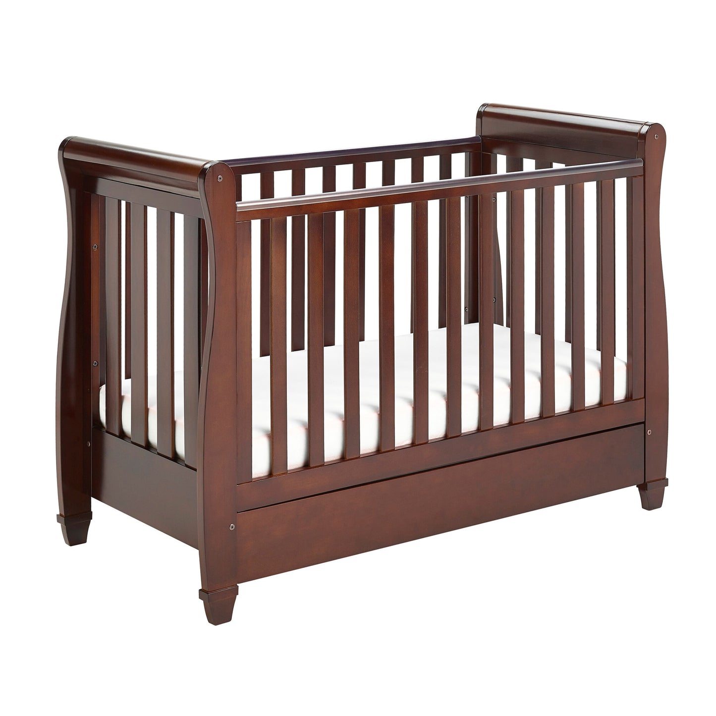 Babymore Eva Sleigh Drop Side Cot Bed