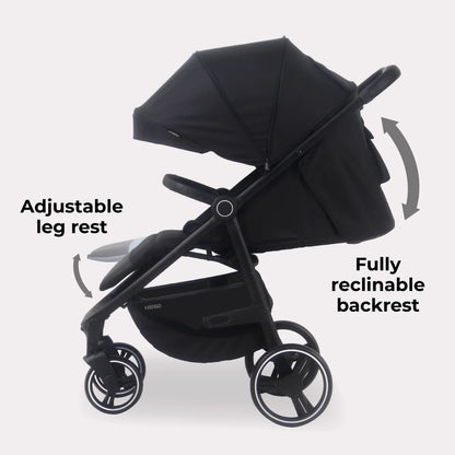 My Babiie MB160 Plus Pushchair - Black Leopard