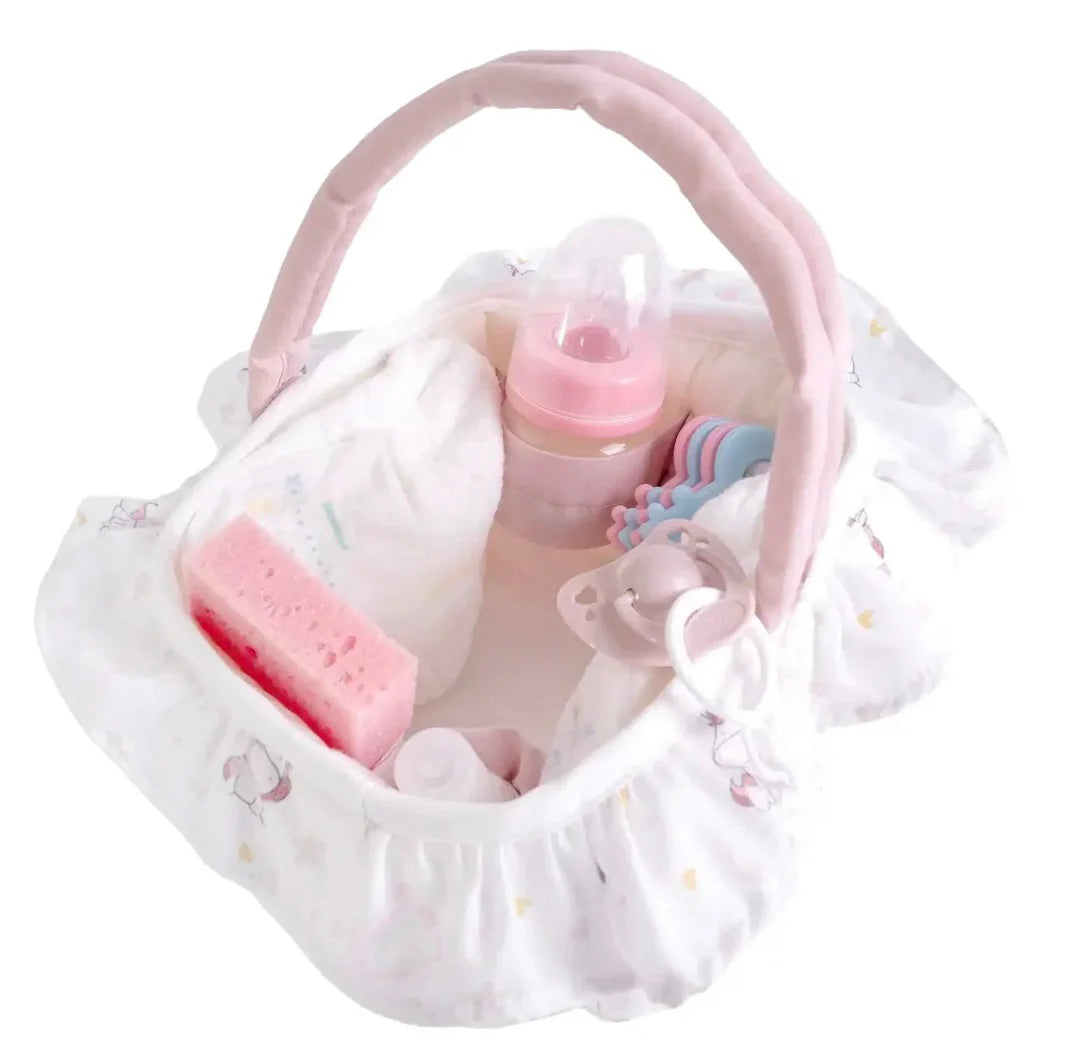 Antonio Juan Dolls Layette Basket - Unicorns