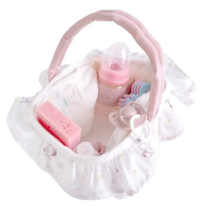 Antonio Juan Dolls Layette Basket - Unicorns