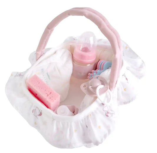 Antonio Juan Dolls Layette Basket - Unicorns