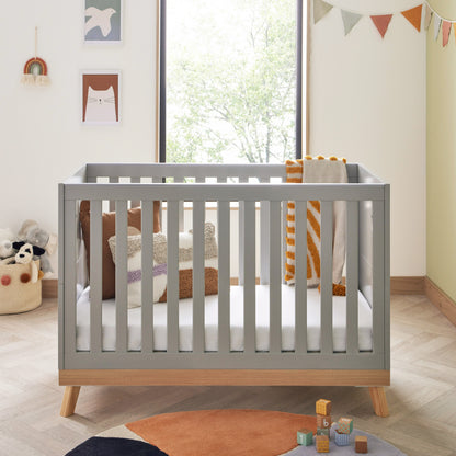 Babymore Mona Mini 3 Piece Universal Nursery Furniture Set – Grey
