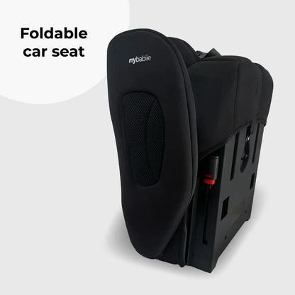 My Babiie MBCS80 Foldable Toddler to Booster R129 Car Seat with ISOFIX - Black