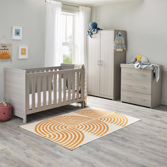 Caro 3 Piece Nursery Furniture Set – Grey Wash