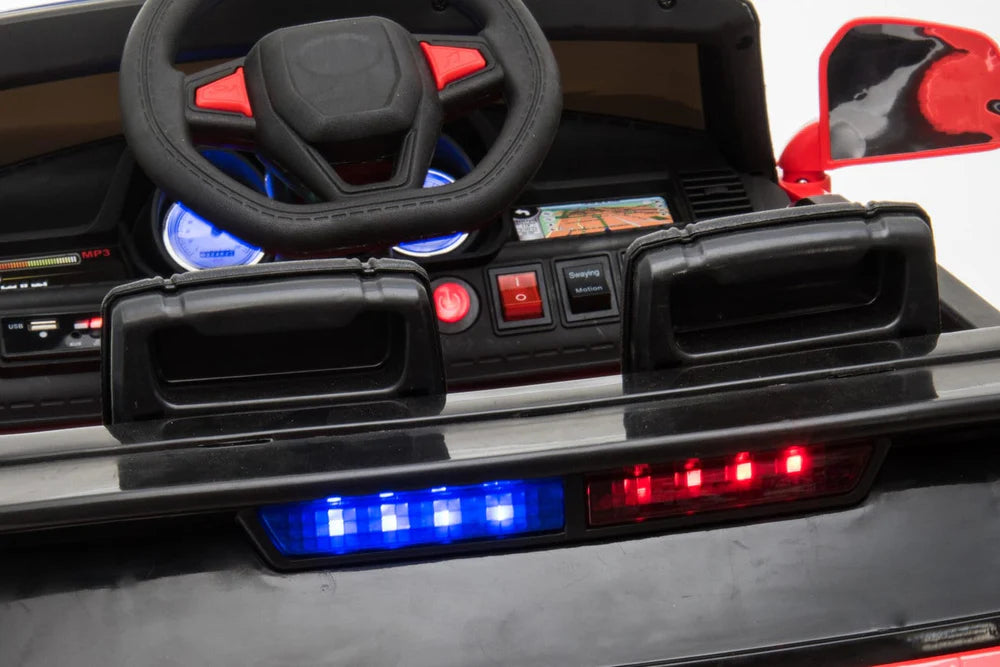 Kids Ride on Fire Truck 12v with Parental Remote Flashing Lights and Siren