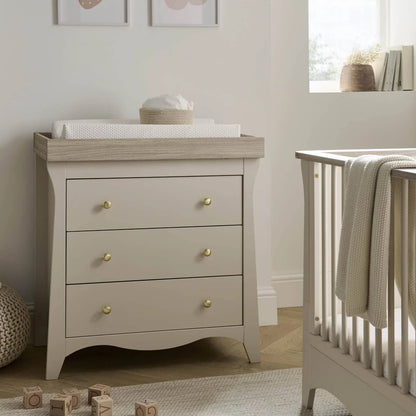 Clara 3 Piece Nursery Furniture Set - Cashmere & Ash