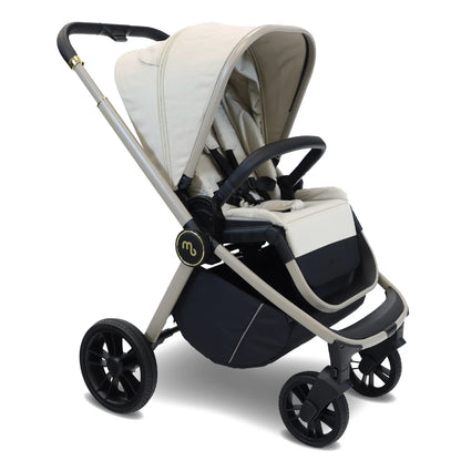 My Babiie MB450i 3-in-1 Travel System with Rotating Car Seat + Base - Ivory