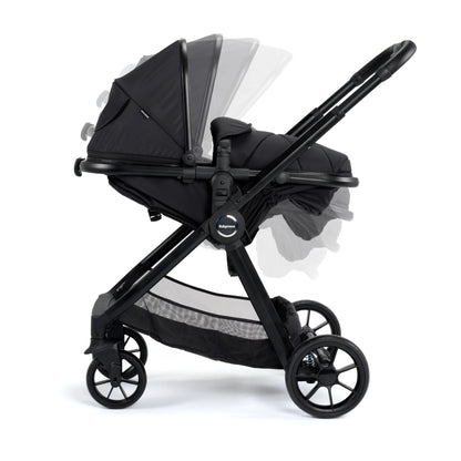 Babymore Mimi Travel System Pecan i-Size Car Seat with Isofix Base – Black