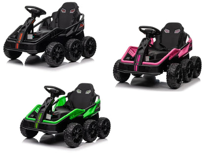 6x6 Electric Ride-On Go-Kart! 6 Wheels of Fun 24v