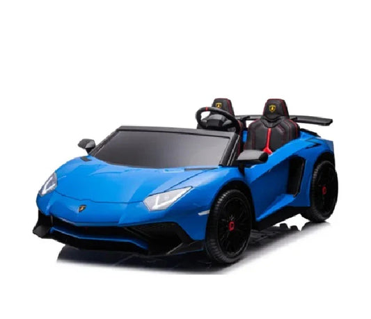 2 Seater Lamborghini SVJ 24V XXL Ride on Sports Car Massive Size - Blue