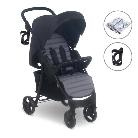 My Babiie MB30 Plus Pushchair - Black / Grey