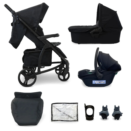 My Babiie MB200i 3-in-1 Travel System with i-Size Car Seat - Black Leopard