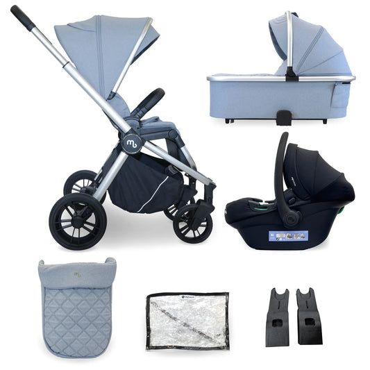 My Babiie MB450i 3-in-1 Travel System - Steel Blue