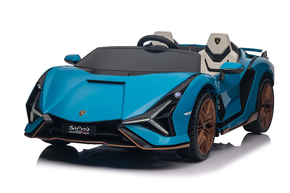 2-Seater Kids Lamborghini Sian Ride-On Car with Remote