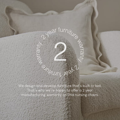 Etta Boucle Nursing Chair - Off White