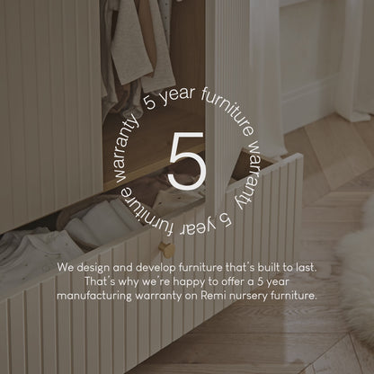 CuddleCo Remi 3 Piece Nursery Furniture Set - Oak & Cashmere