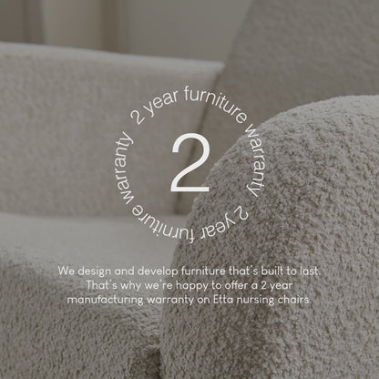 Etta Boucle Nursing Chair - Mushroom